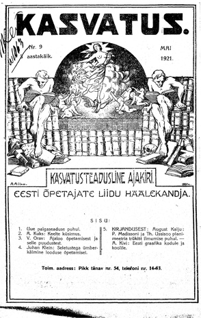 Kasvatus ; 9 1921-05
