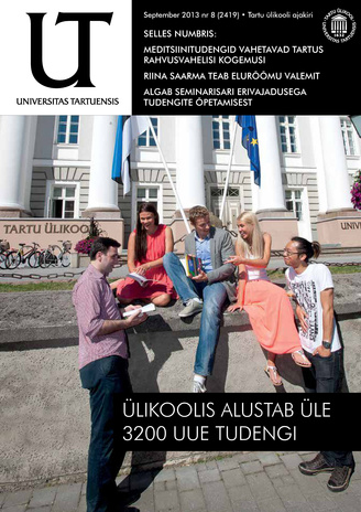 Universitas Tartuensis : UT : Tartu Ülikooli ajakiri ; 8 2013-09