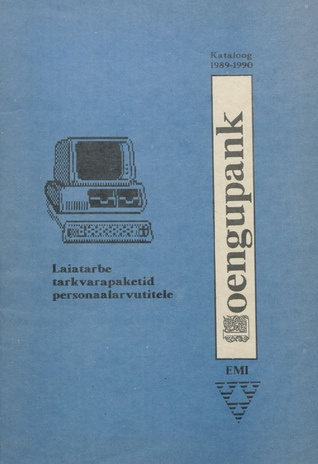Laiatarbe tarkvarapaketid personaalarvutitele = Widely used software packages for personal computers = Широко применяемые пакеты программ для персональных компьютеров (Loengupanga 1. teadussuund "Laiatarbe tarkvarapaketid personaalarvutitele" ; 1990)
