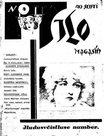 Ilo : elu, kunsti ja kultuuri ajakiri ; 4 1930