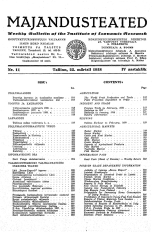 Majandusteated ; 11 1938-03-22