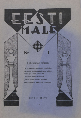 Eesti Male : Eesti Maleliidu häälekandja ; 1 1938-01