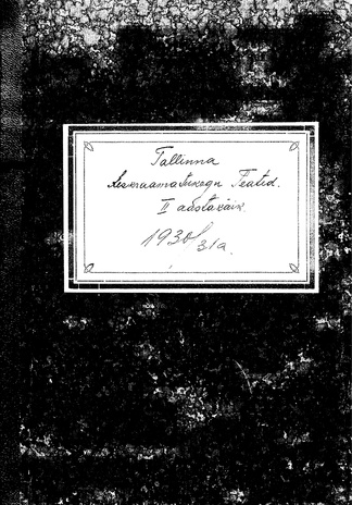 Tallinna Keskraamatukogu Teated ; 1 1930-07