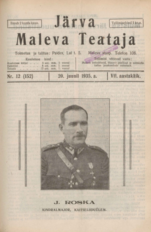 Järva Maleva Teataja ; 12 (152) 1935-06-20
