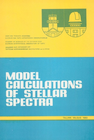 Model calculations of stellar spectra 