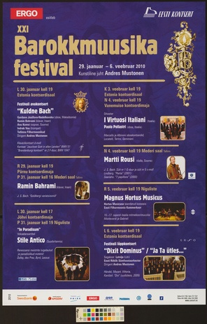 XXI barokkmuusika festival 