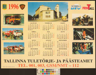 Tallinna Tuletõrje- ja Päästeamet : 1996 