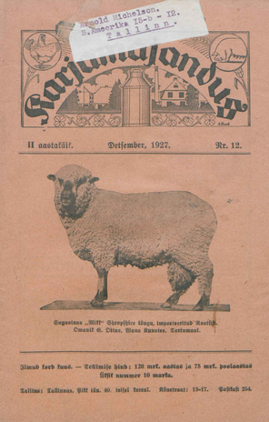 Karjamajandus ; 12 1927-12