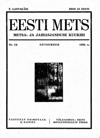 Eesti Mets ; 12 1930