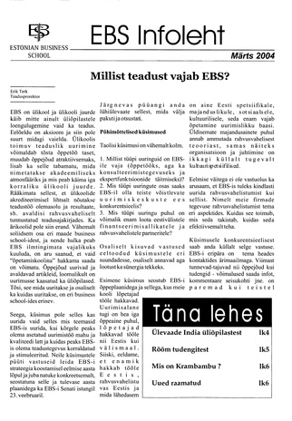 EBS Infoleht ; 2004-03