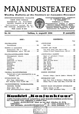 Majandusteated ; 31 1936-08-04