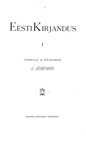 Eesti Kirjandus ; 1-12 1906