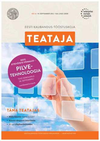 Eesti Kaubandus-Tööstuskoja Teataja ; 16 2012-09-19