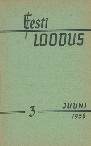 Eesti Loodus ; 3 1958-06