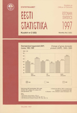 Eesti Statistika Kuukiri = Monthly Bulletin of Estonian Statistics ; 2(62) 1997-03