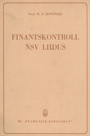 Finantskontroll NSV Liidus