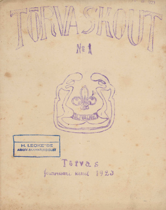 Tõrva Skout ; 1-3, 5-7  1923