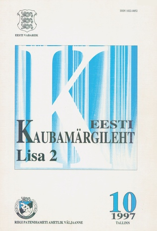 Eesti Kaubamärgileht ; 10 lisa 2 1997-10