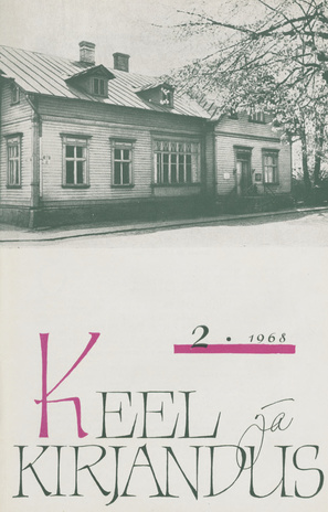Keel ja Kirjandus ; 2 1968-02