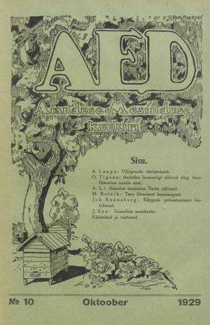Aed : aianduse ajakiri ; 10 1929-10