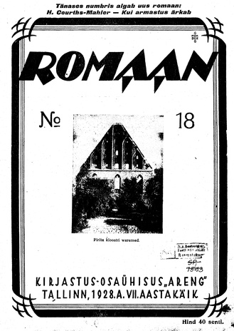 Romaan ; 18 (156) 1928-09