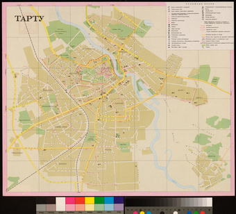 Тарту : туристская схема 