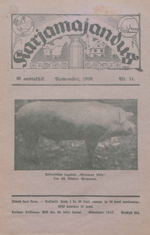 Karjamajandus ; 11 1928-11