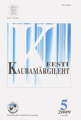 Eesti Kaubamärgileht ; 5 2009-05