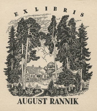 Ex libris August Rannik 