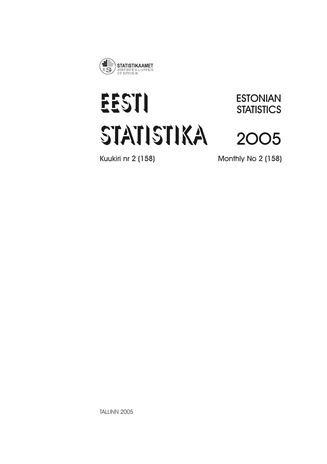Eesti Statistika ; 2
