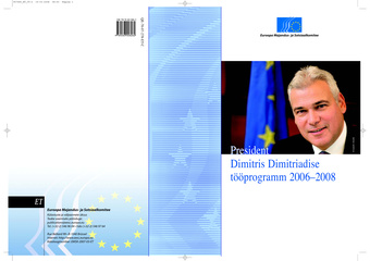 President Dimitris Dimitriadise tööprogramm 2006-2008 