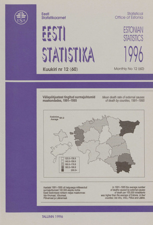 Eesti Statistika Kuukiri = Monthly Bulletin of Estonian Statistics ; 12(60) 1997-01