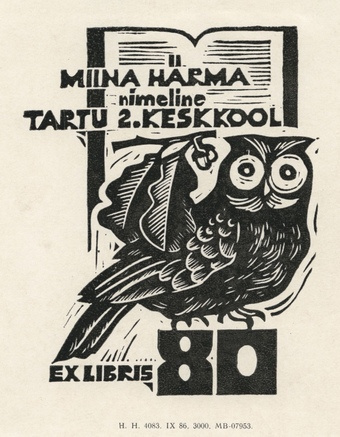 Miina Härma nimeline Tartu 2. Keskkool 80 : ex libris 