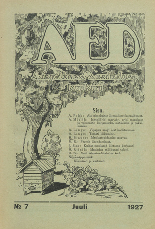 Aed : aianduse ajakiri ; 7 1927-07