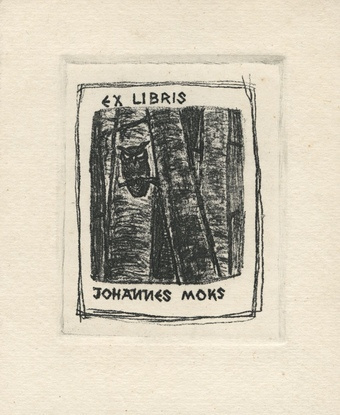 Ex libris Johannes Moks 