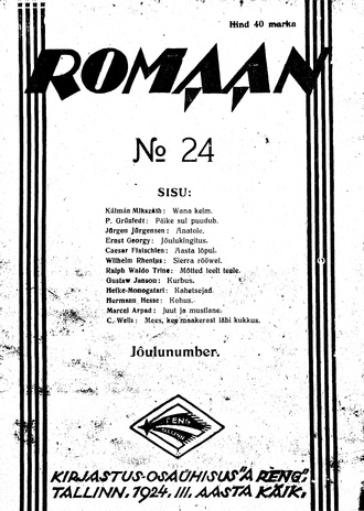 Romaan ; 24 1924