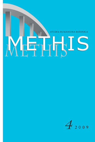 Methis. Studia humaniora Estonica ; 4 2009