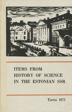 Items from history of science in the Estonian S.S.R. 