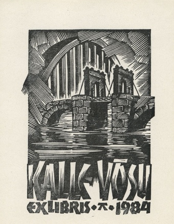 Kalle Võsu ex libris 1984 