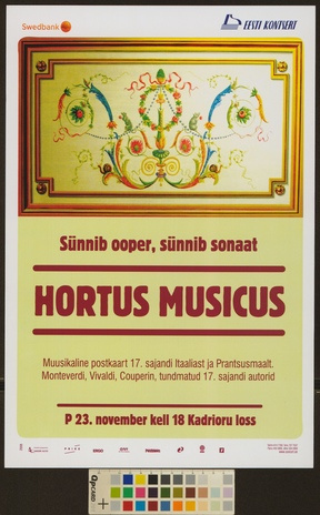Hortus Musicus : sünnib ooper, sünnib sonaat 