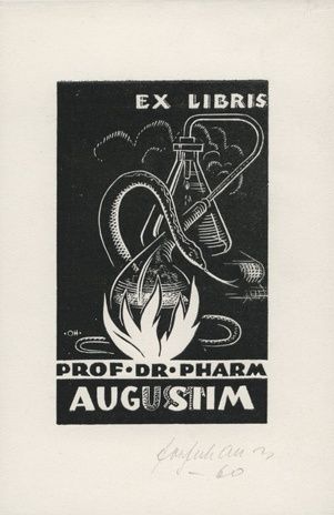 Ex libris prof. dr. pharm August Siim  