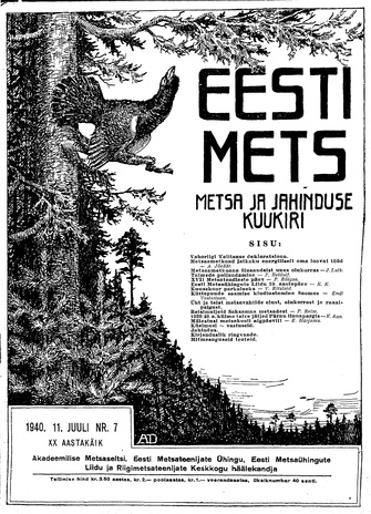 Eesti Mets ; 7 1940
