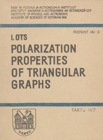 Polarization properties of triangular graphs (Preprint (Füüsika Instituut) ; FAI-9)