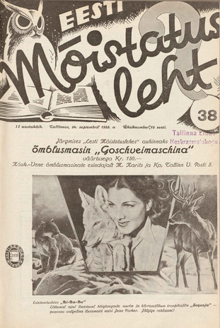 Eesti Mõistatusleht ; 38 1935-09-24