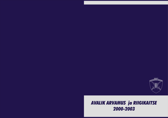 Avalik arvamus ja riigikaitse 2000-2003