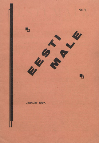 Eesti Male : Eesti Maleliidu häälekandja ; 1 1937-01