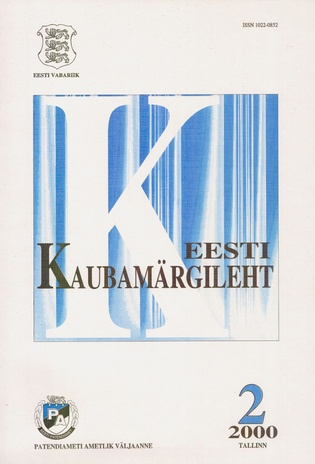 Eesti Kaubamärgileht ; 2 2000-02