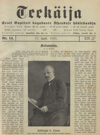 Teekäija : Eesti Baptisti Koguduse Ühenduse häälekandja ; 14 1923-07-15