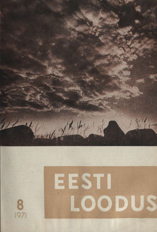 Eesti Loodus ; 8 1971-08