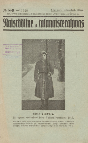 Naistööline ja talunaisterahvas ; 8-9 1928